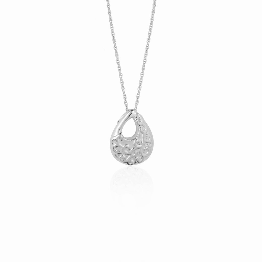 SOLAR SWIRL PENDANT NECKLACE