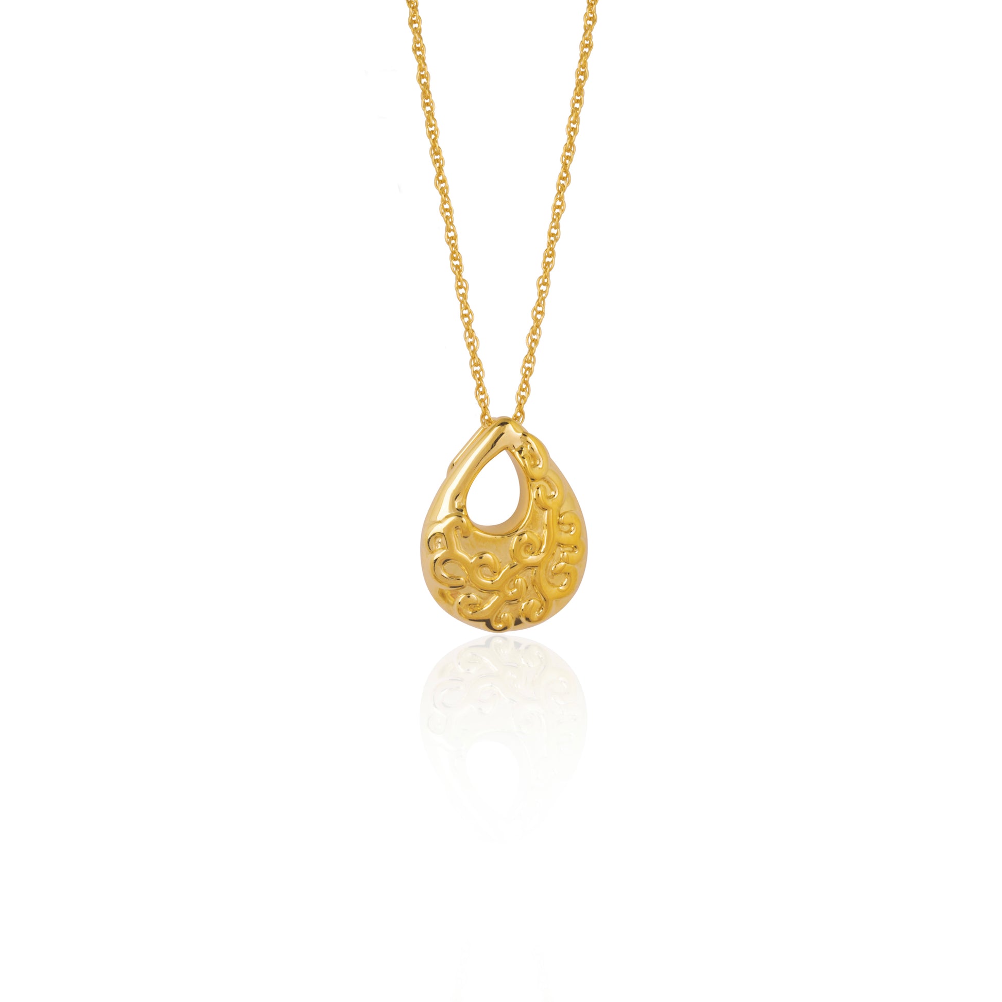 SOLAR SWIRL PENDANT NECKLACE
