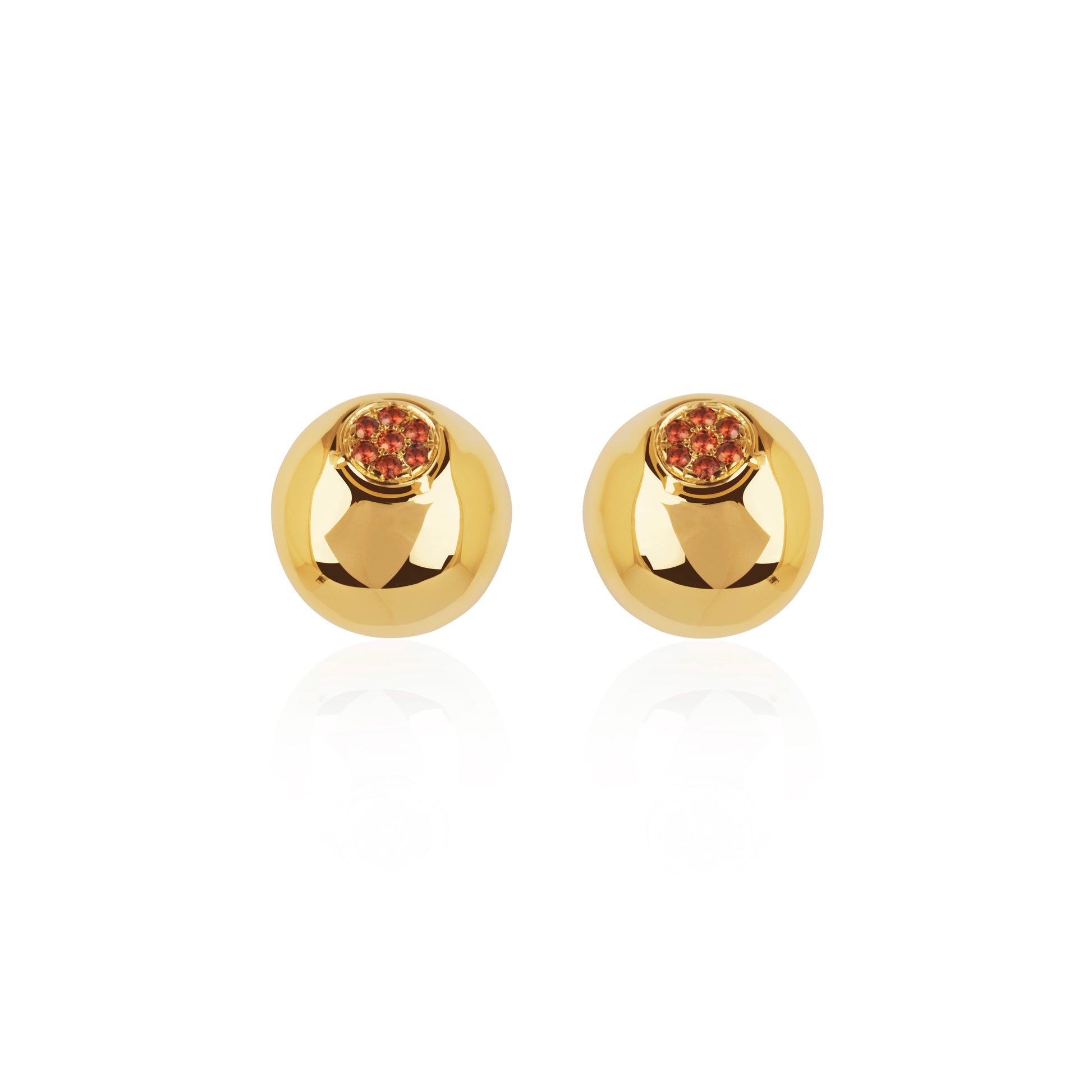 GARNET GLAM STUDS