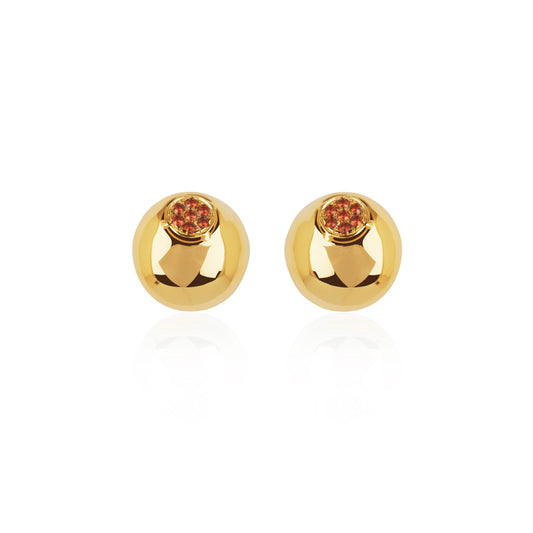 GARNET GLAM STUDS