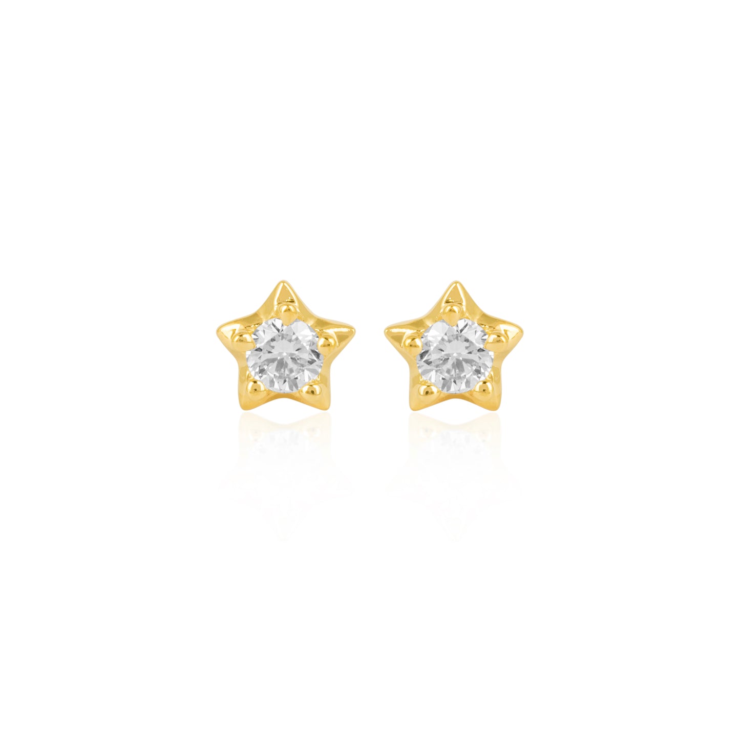 SOLITAIRE STAR DIAMOND STUDS