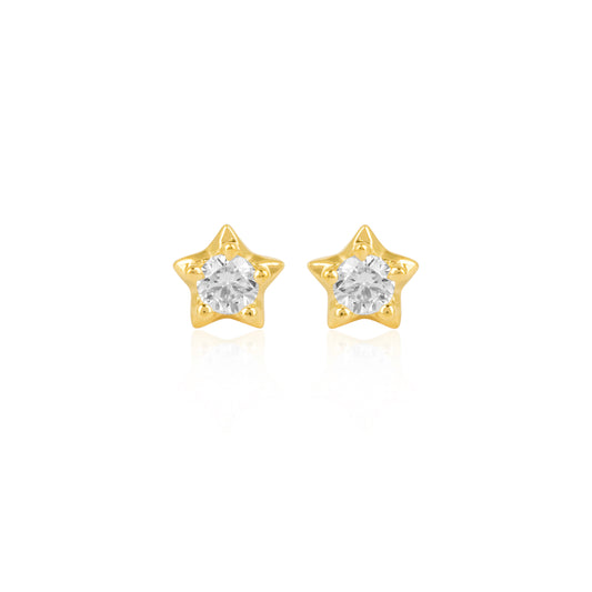 SOLITAIRE STAR DIAMOND STUDS