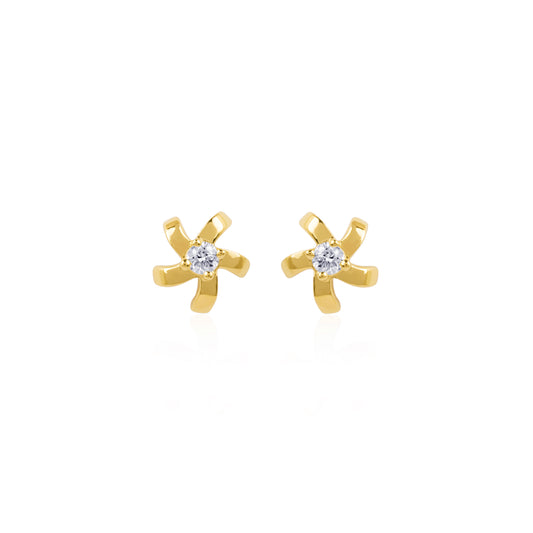 DAISY DIAMOND STUDS