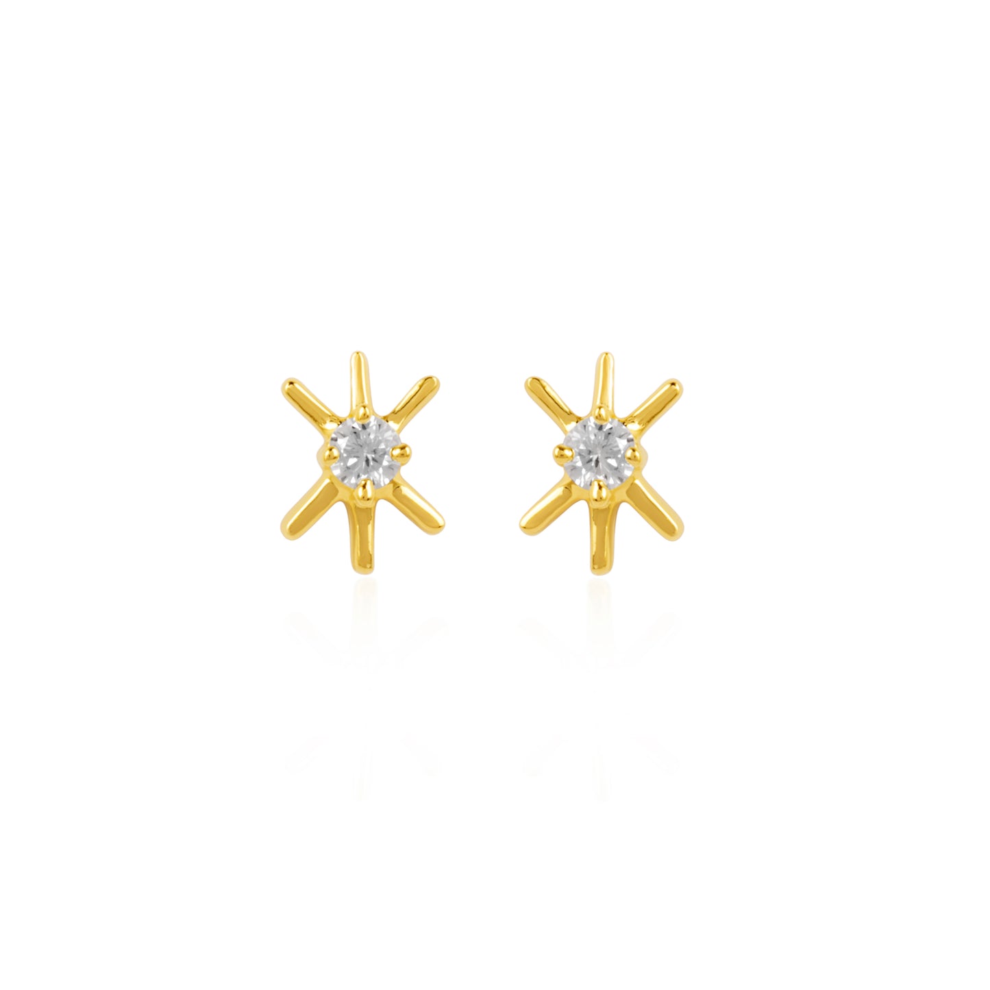 MINI SNOWFLAKE DIAMOND STUDS