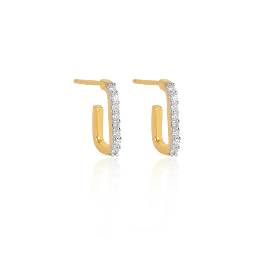 INFINITY SPARK DIAMOND HOOPS