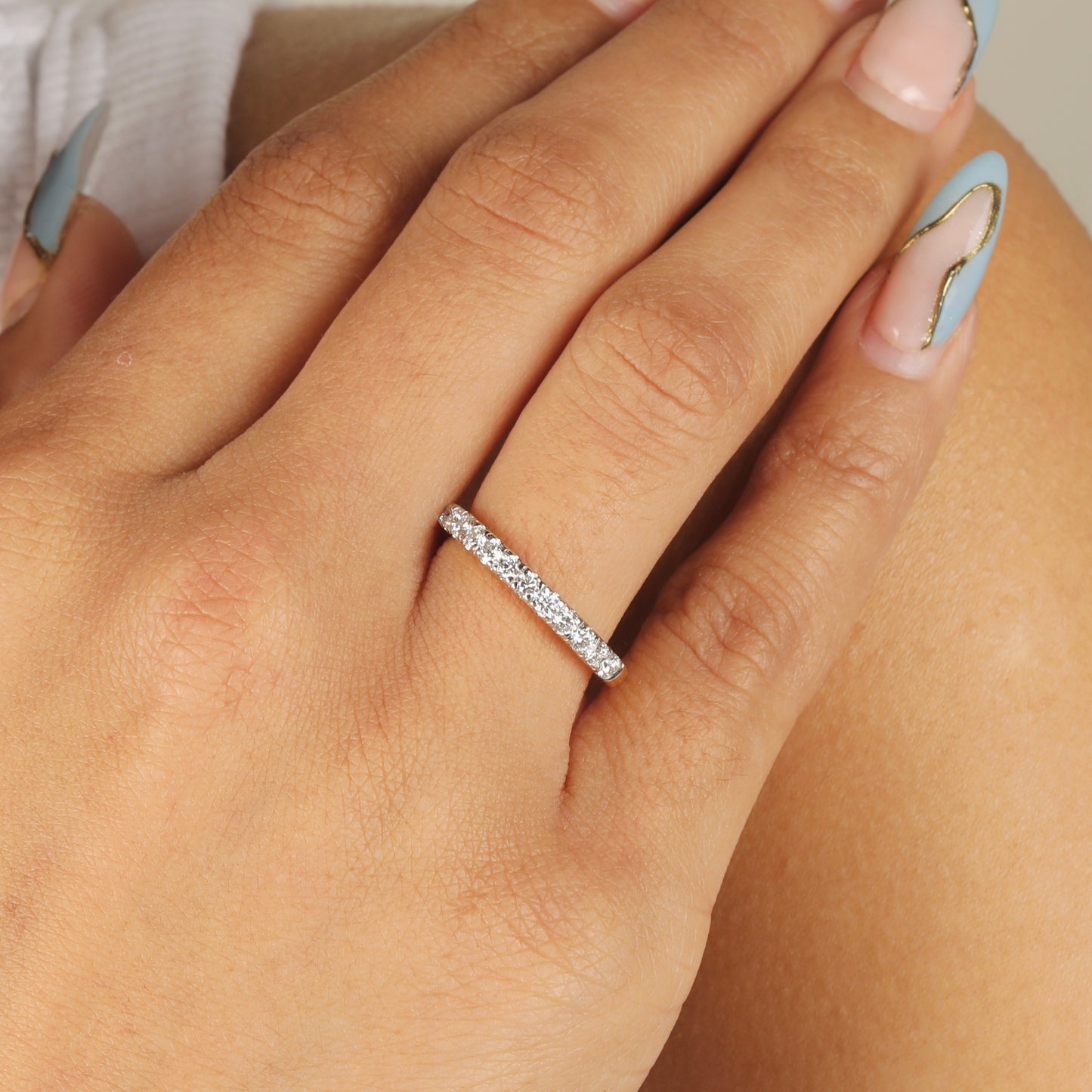 HALF ETERNITY DIAMOND RING