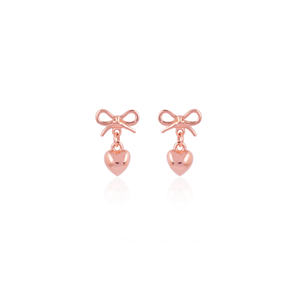 CLASSIC BOW & HEART STUDS