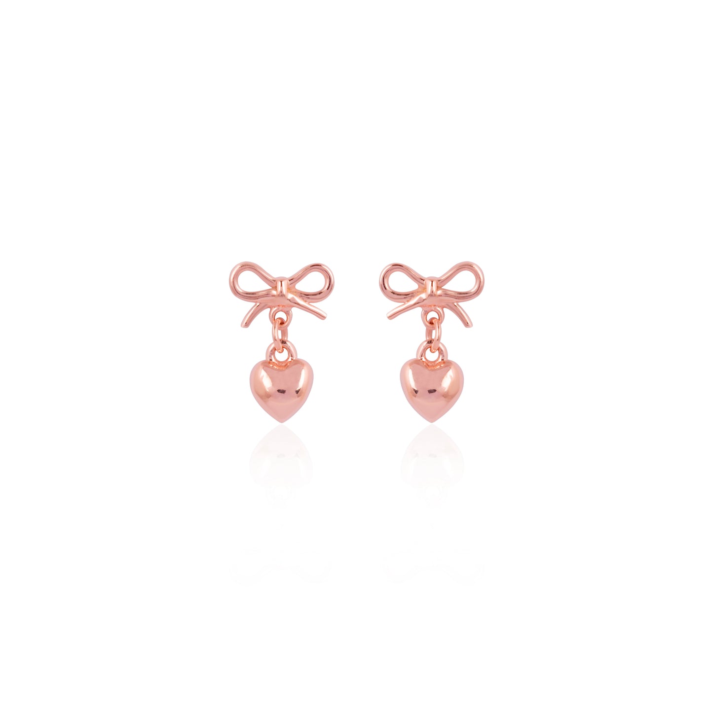 CLASSIC BOW & HEART STUDS