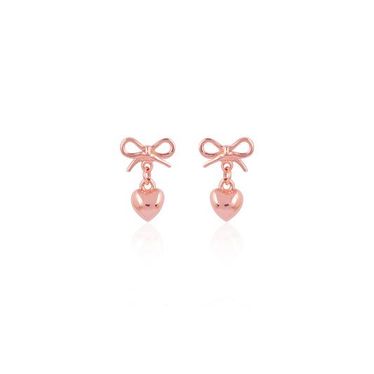 CLASSIC BOW & HEART STUDS