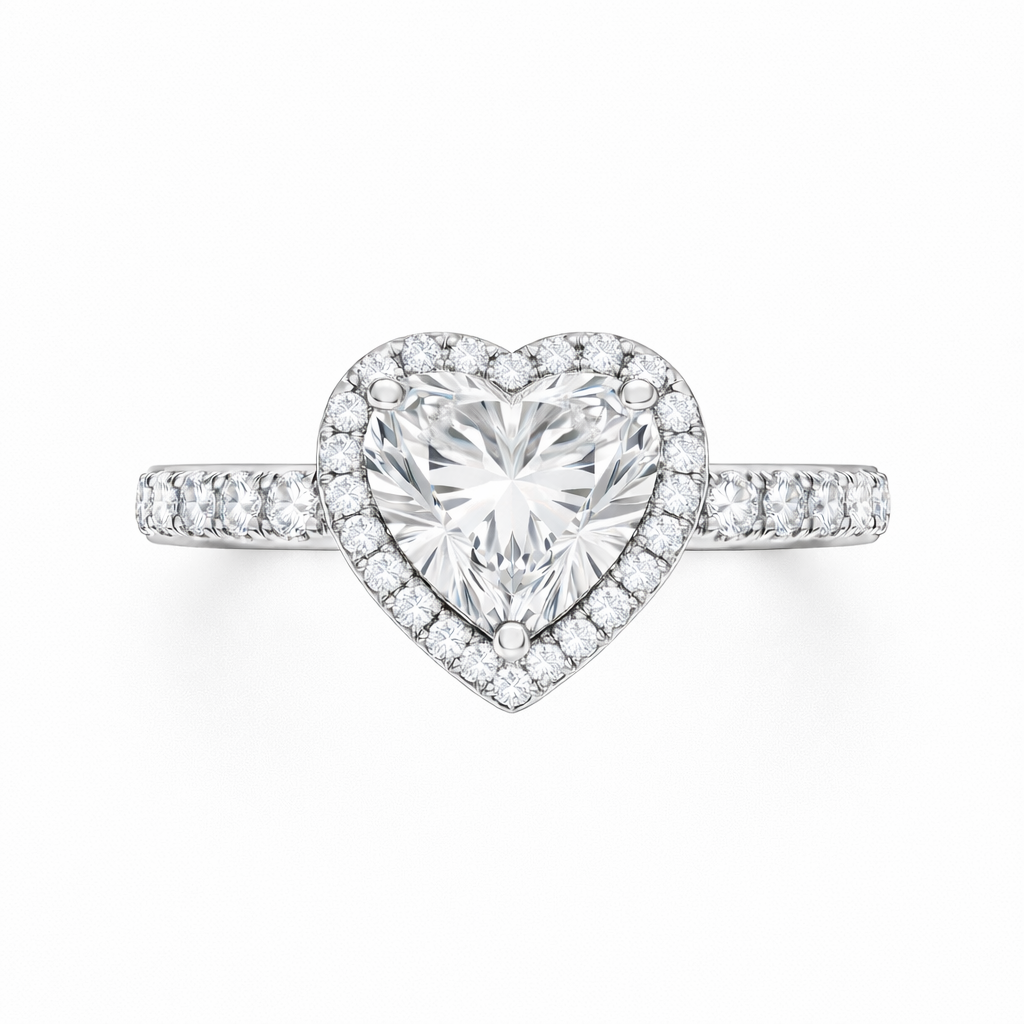 Heart Halo ring