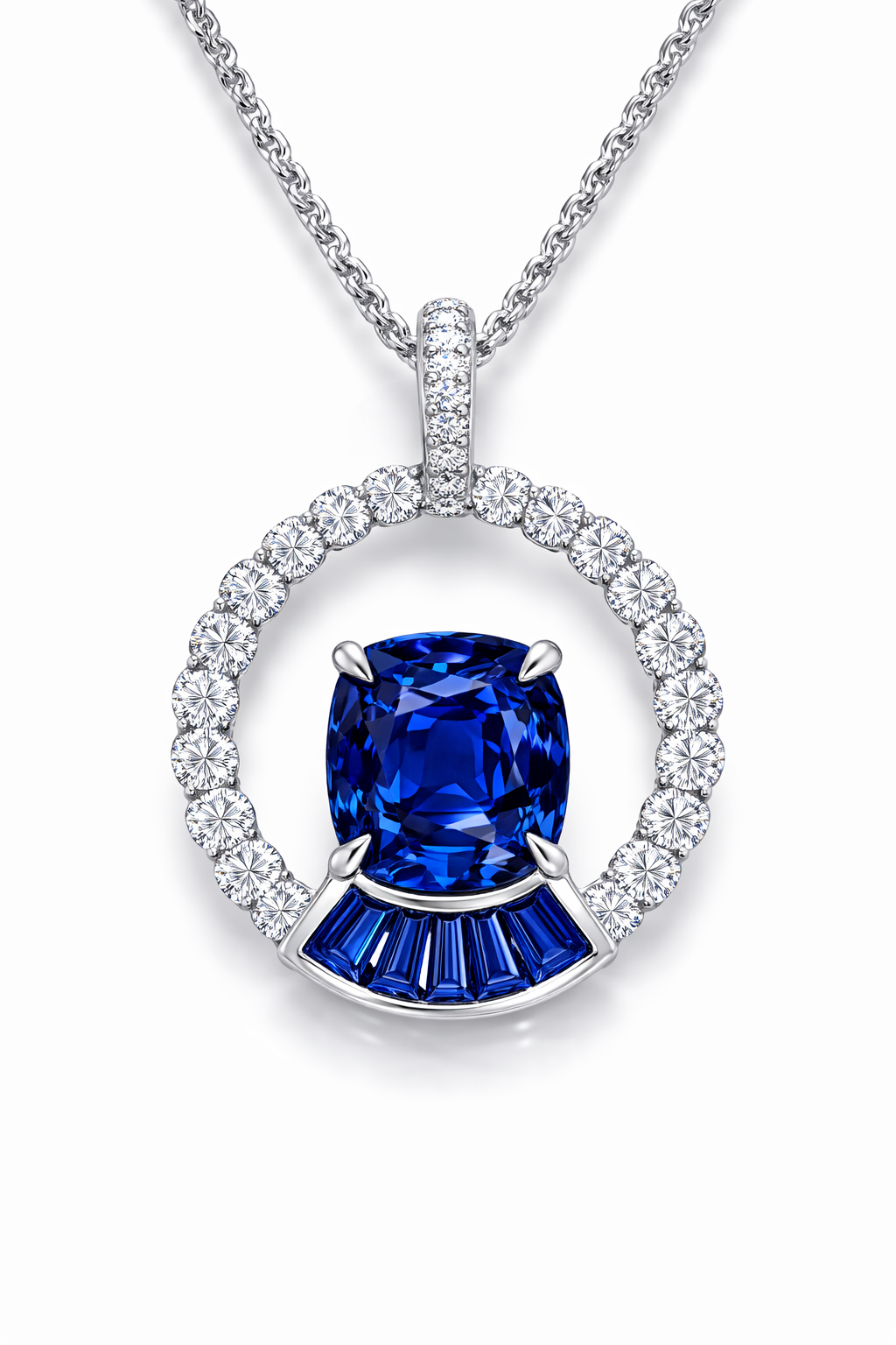 Directional Sapphire pendant