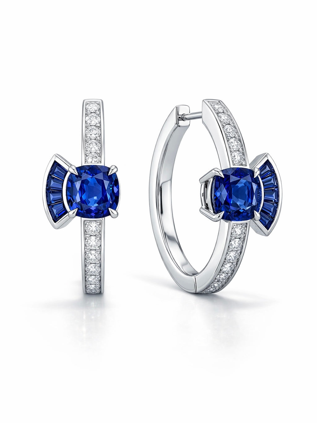 Directional Sapphire earrings