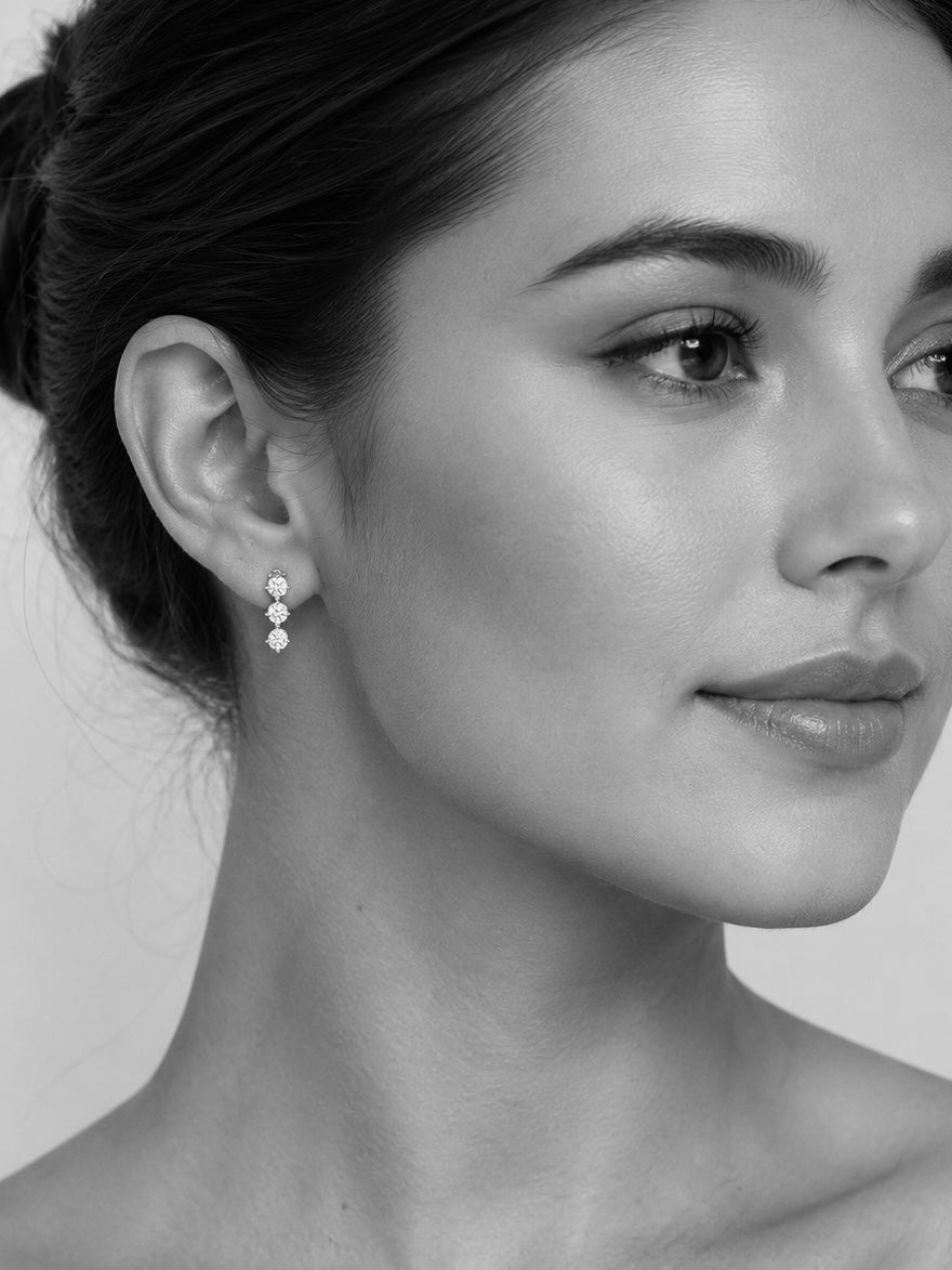 Three Wishes Drop earrings