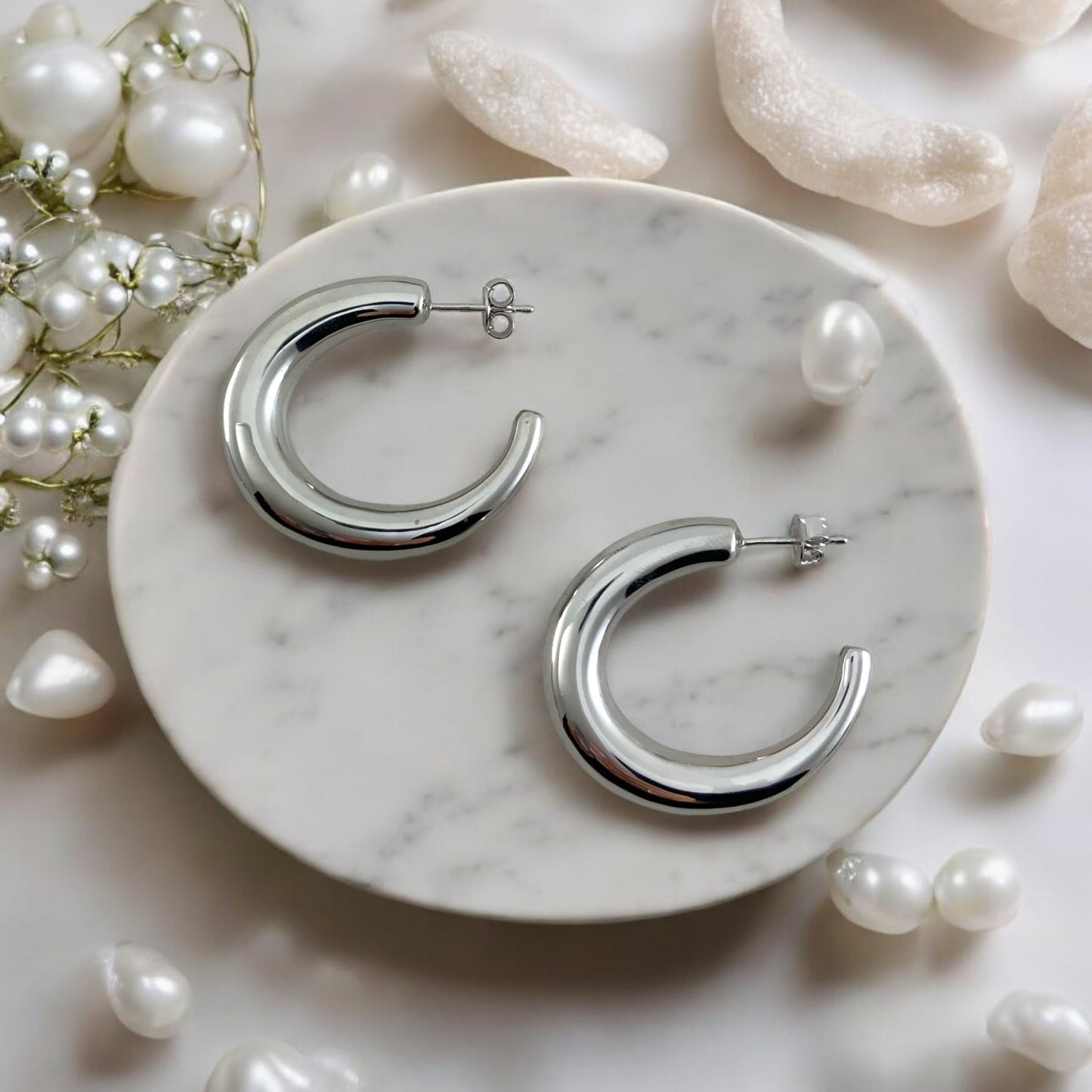 CELESTIAL CRESCENT HOOPS