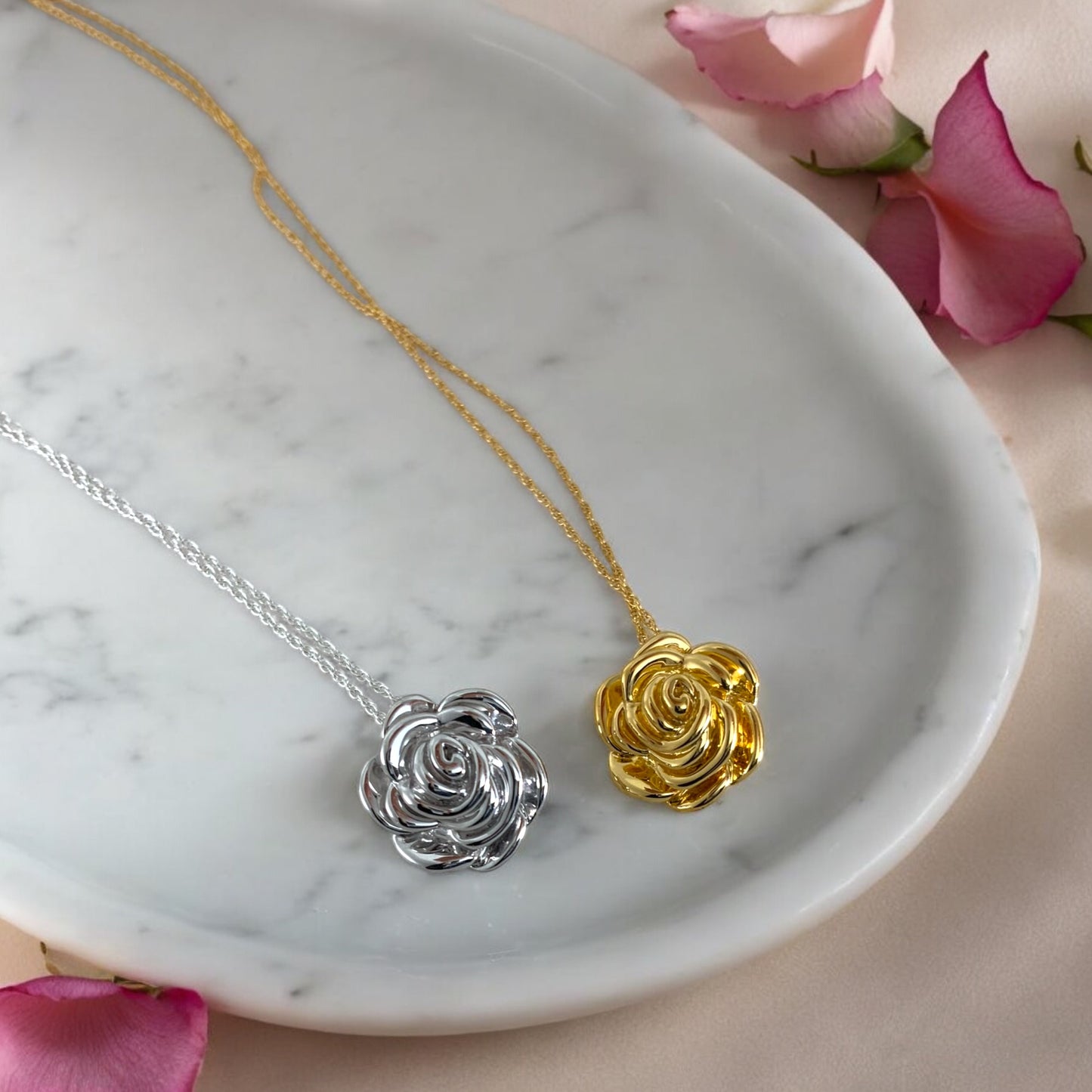 STELLA ROSÉ PENDANT NECKLACE