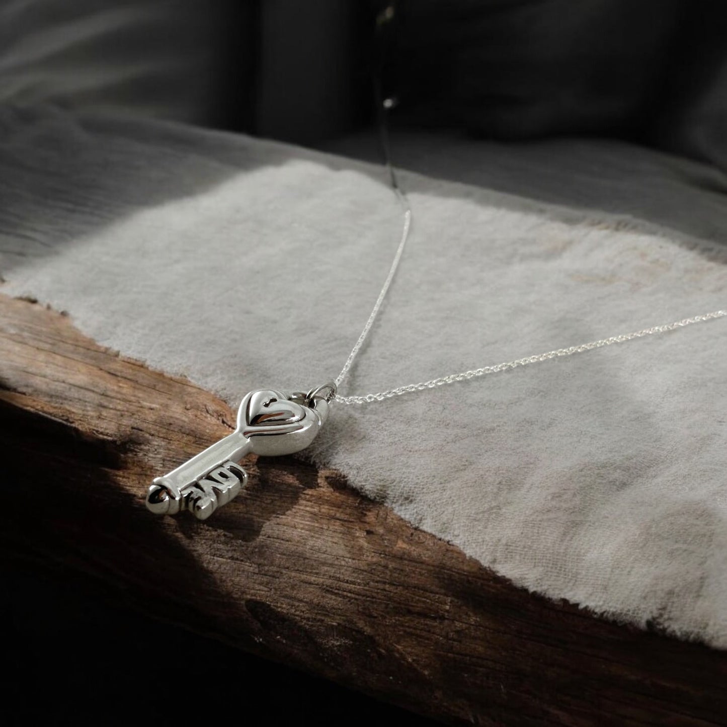 CUPID'S KEY PENDANT NECKLACE