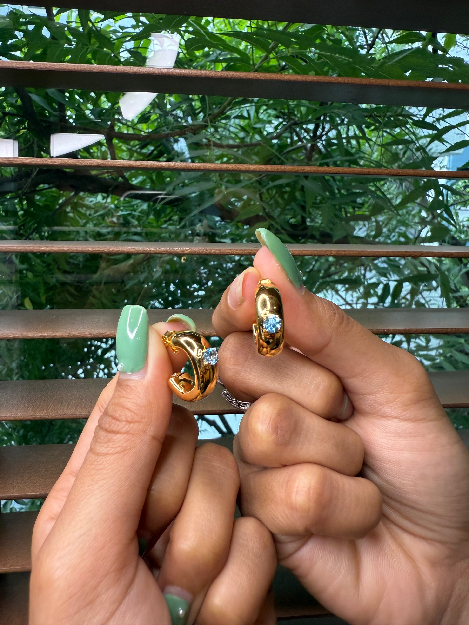 AQUA JEWEL EARRINGS