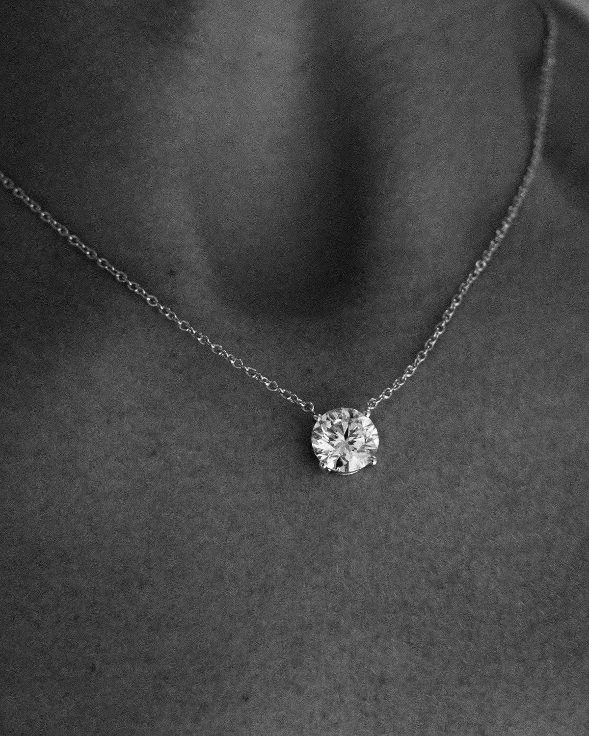 Round Brilliant Solitaire pendant