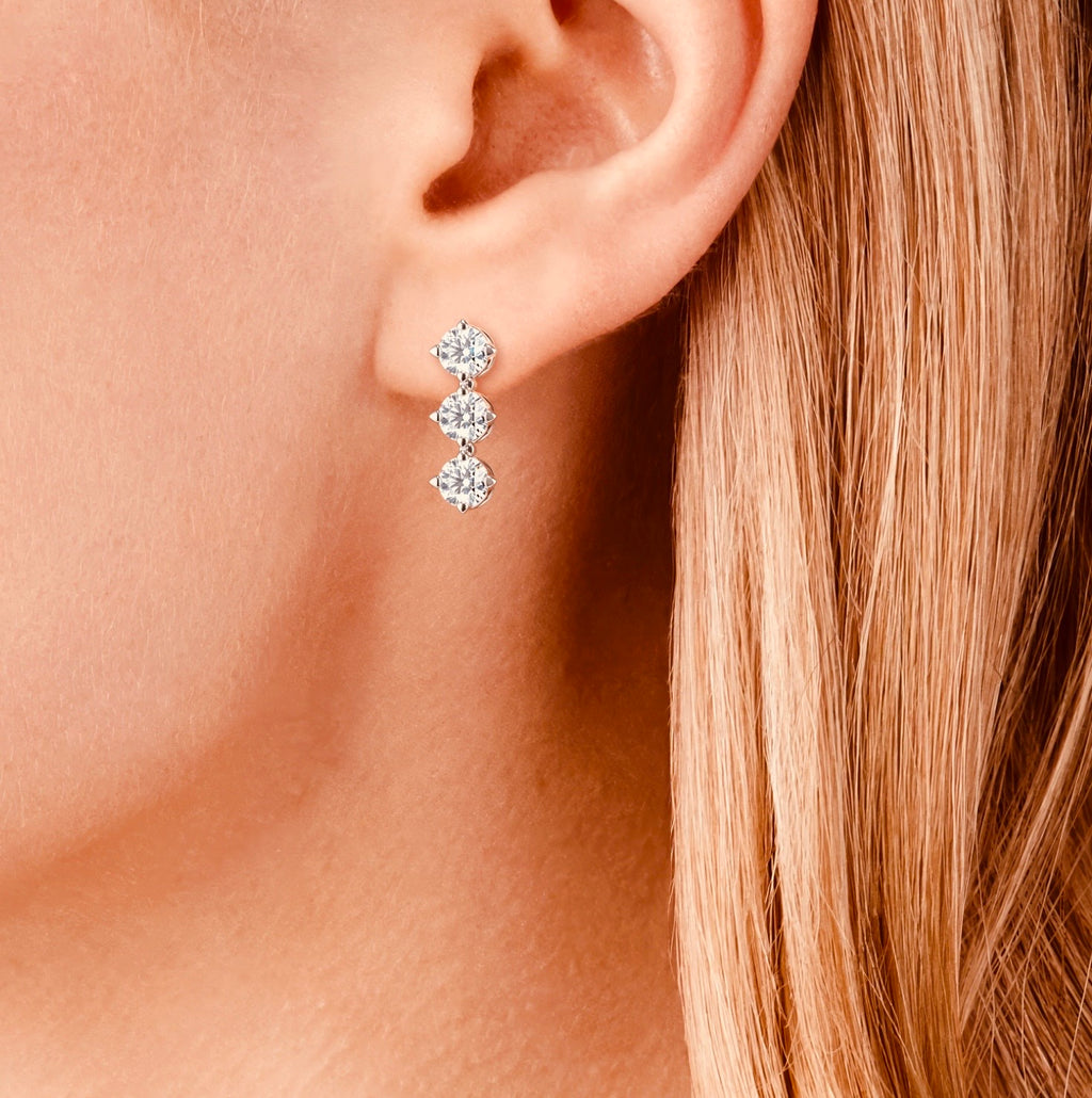 Three Wishes Drop earrings