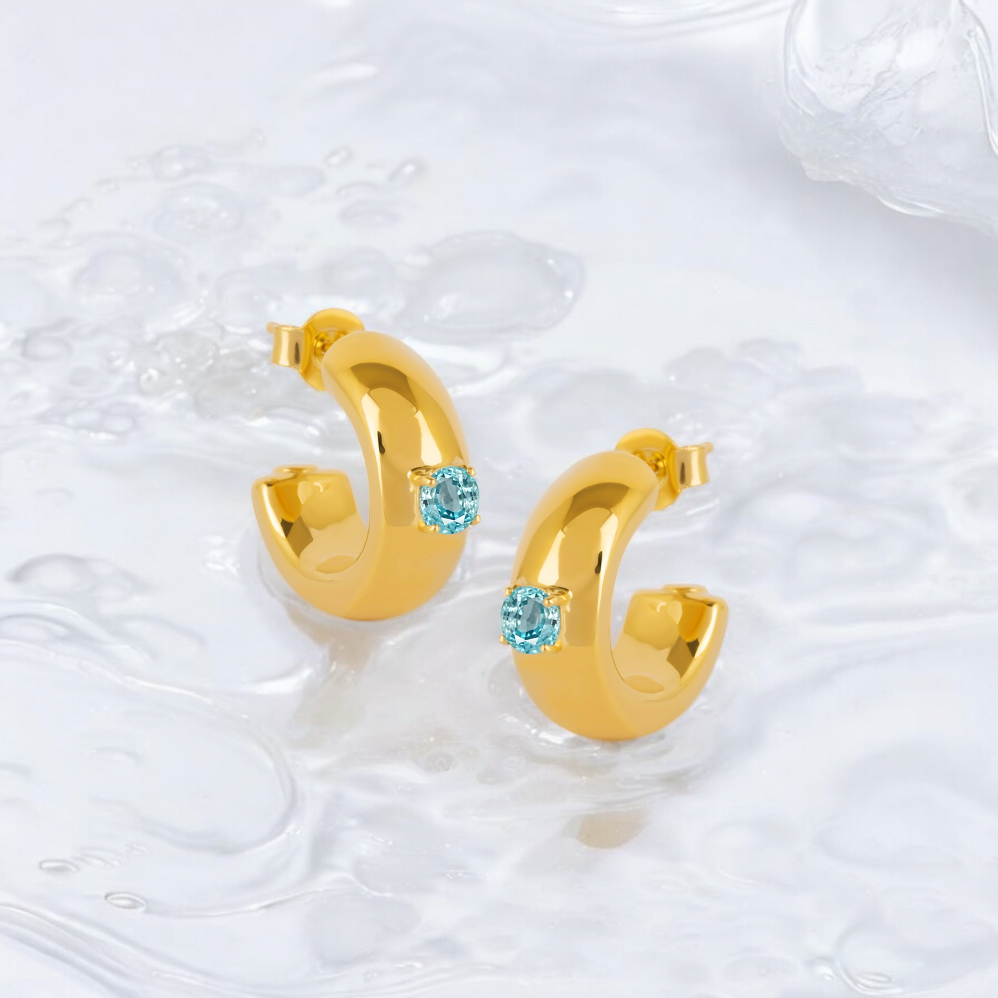 AQUA JEWEL EARRINGS