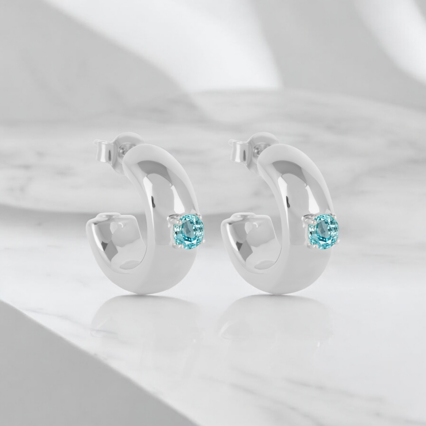 AQUA JEWEL EARRINGS