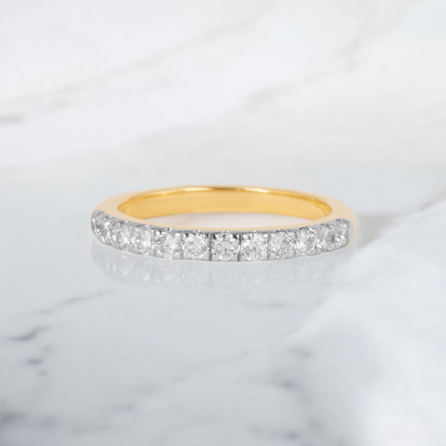 HALF ETERNITY DIAMOND RING