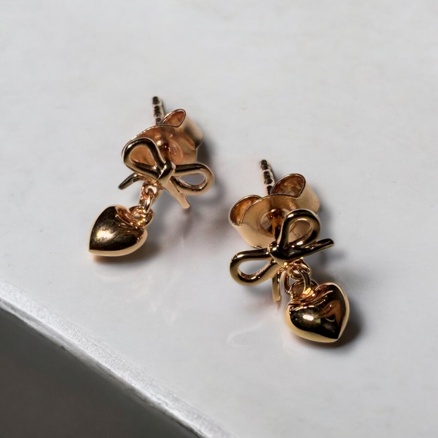 CLASSIC BOW & HEART STUDS