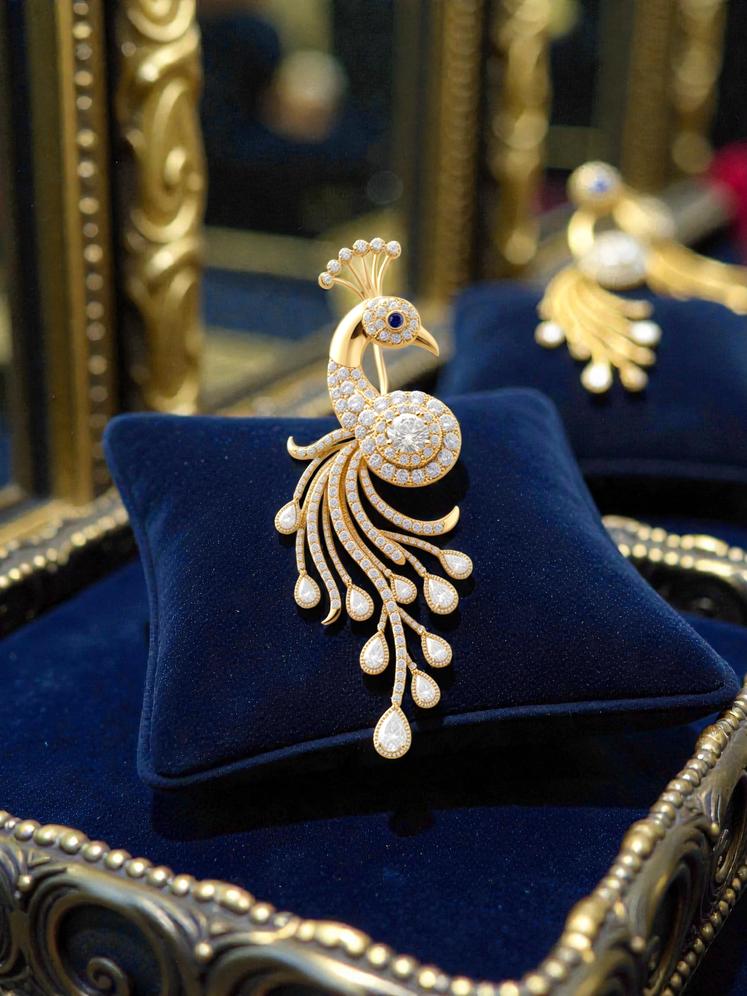 The Pavo Imperial brooch