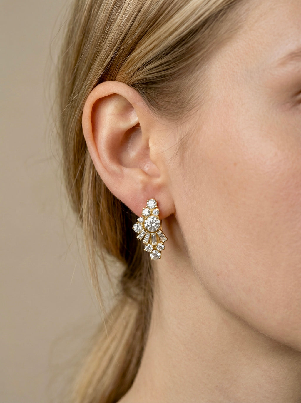 The Grand Deco hoop earrings