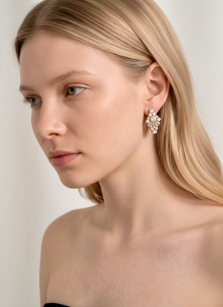 The Grand Deco hoop earrings