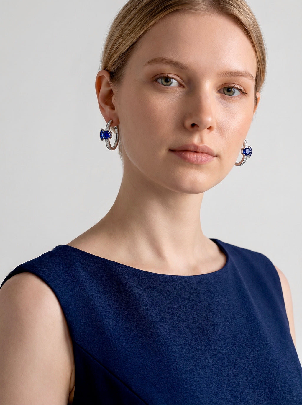 Directional Sapphire earrings