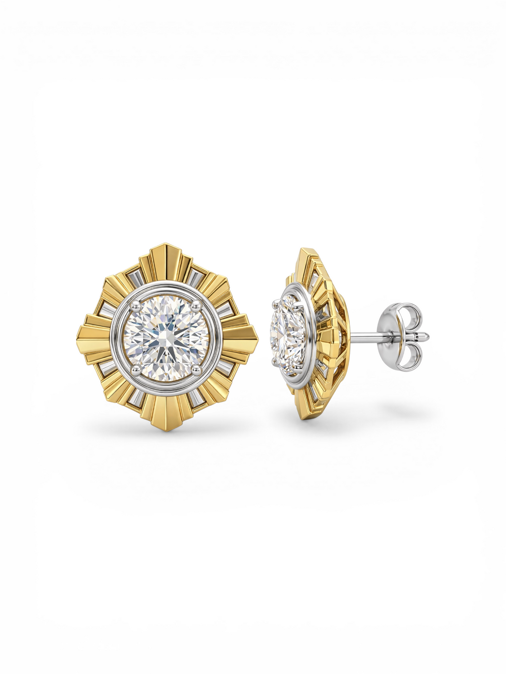 The Deco Sunburst earrings