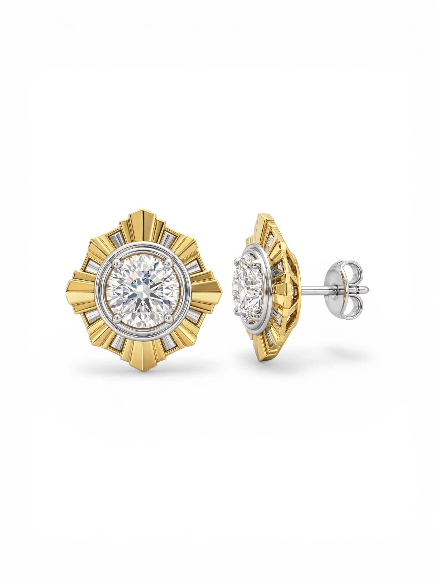 The Deco Sunburst earrings