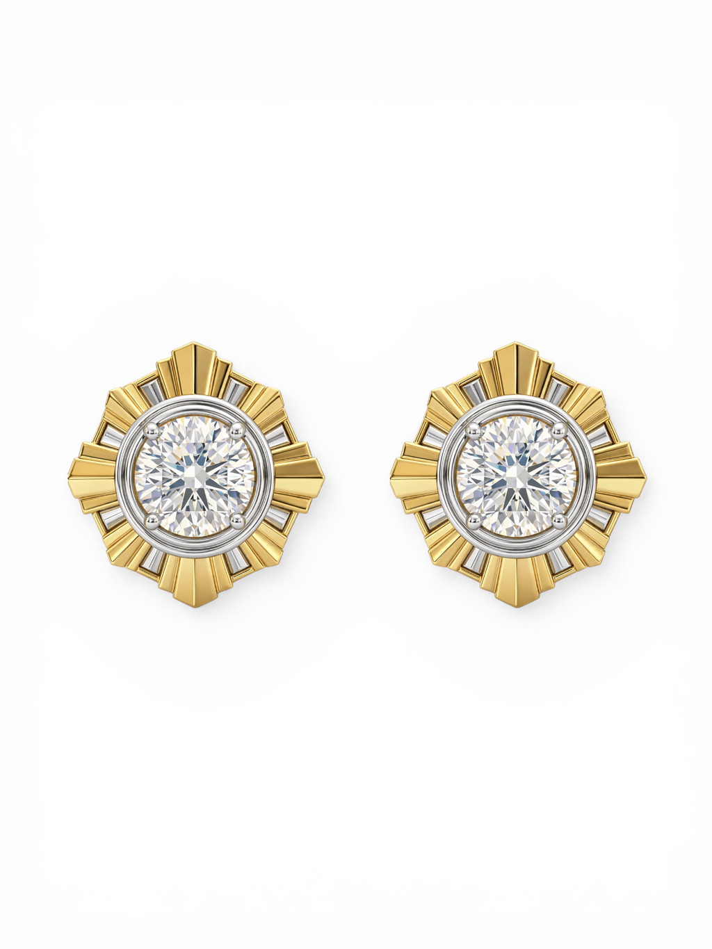 The Deco Sunburst earrings
