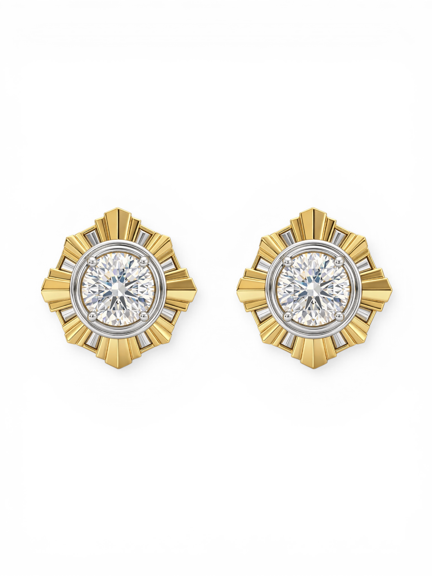 The Deco Sunburst earrings