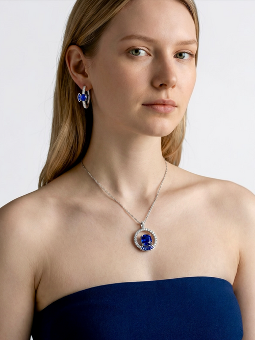 Directional Sapphire pendant