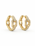 The Hexa Link hoop earrings
