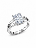 Classic Emerald Cut Solitaire ring