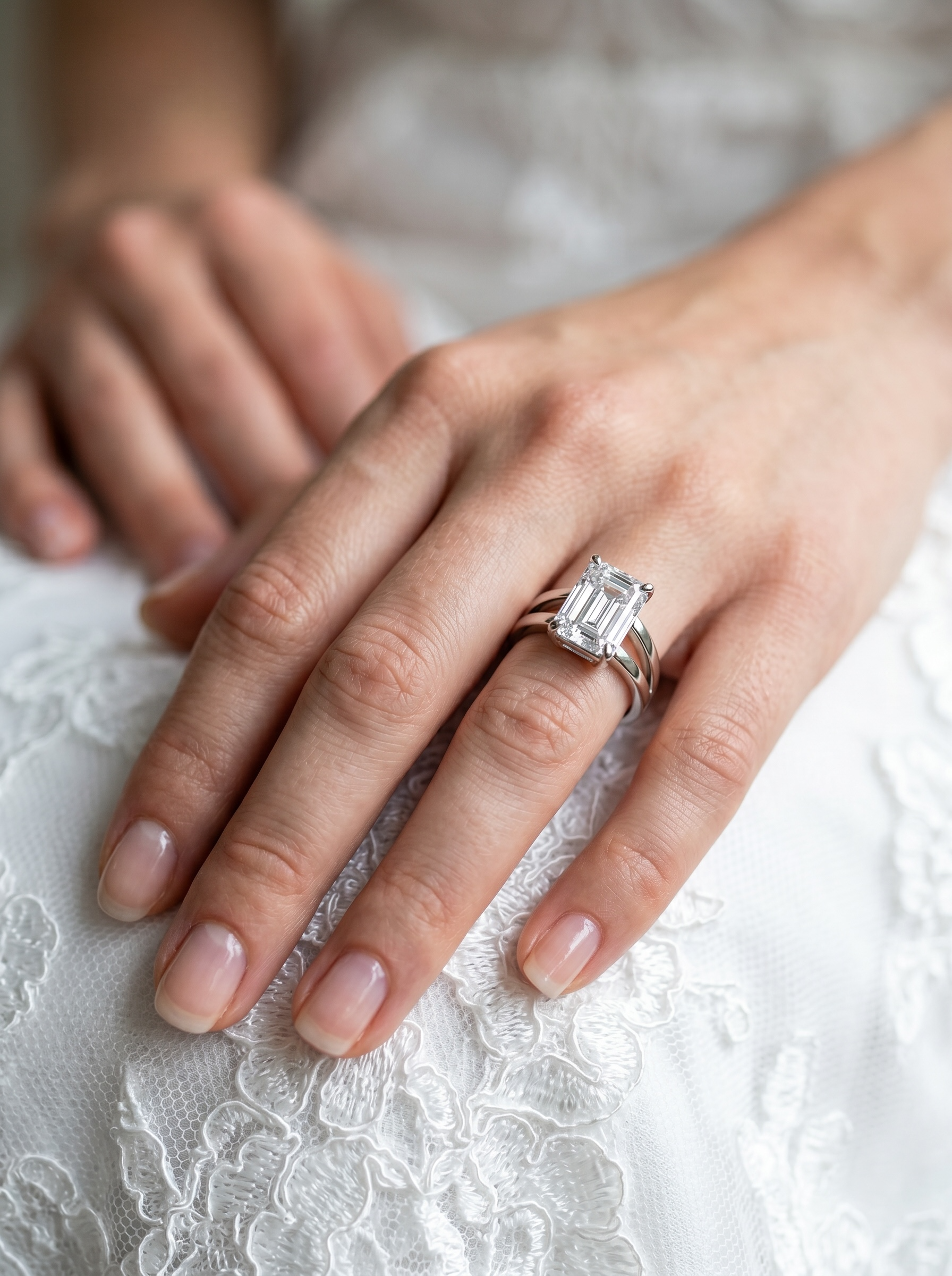 Classic Emerald Cut Solitaire ring