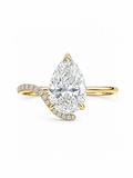 Evelyn Pear Solitaire ring