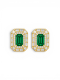 The Ritz Emerald stud earrings