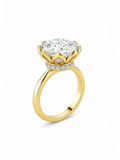 The Lotus Crown Solitaire ring