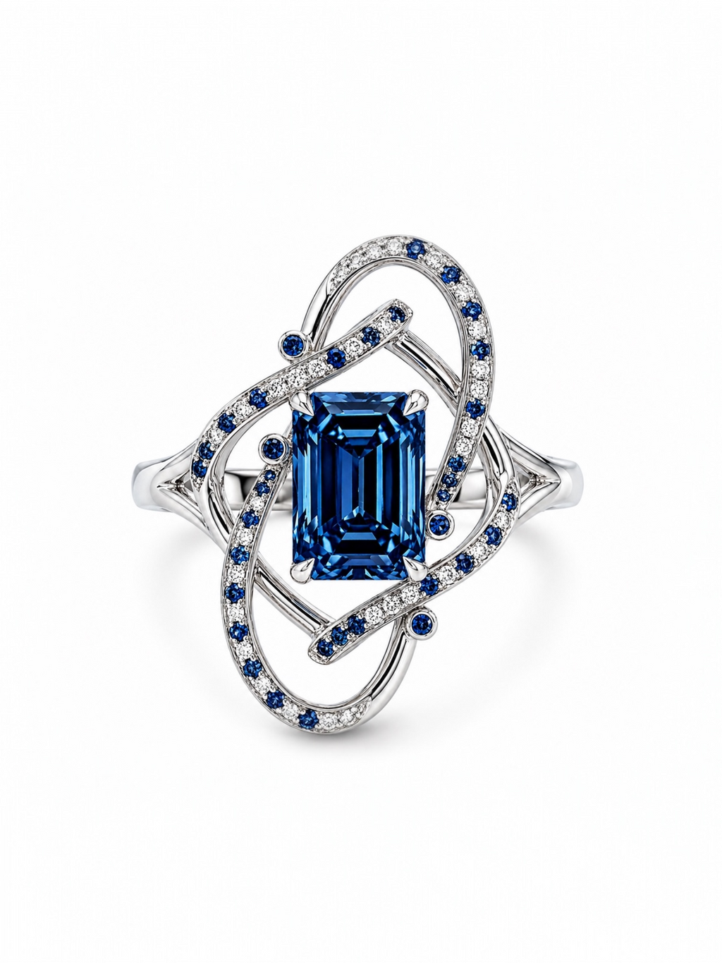 The Midnight Ribbon ring