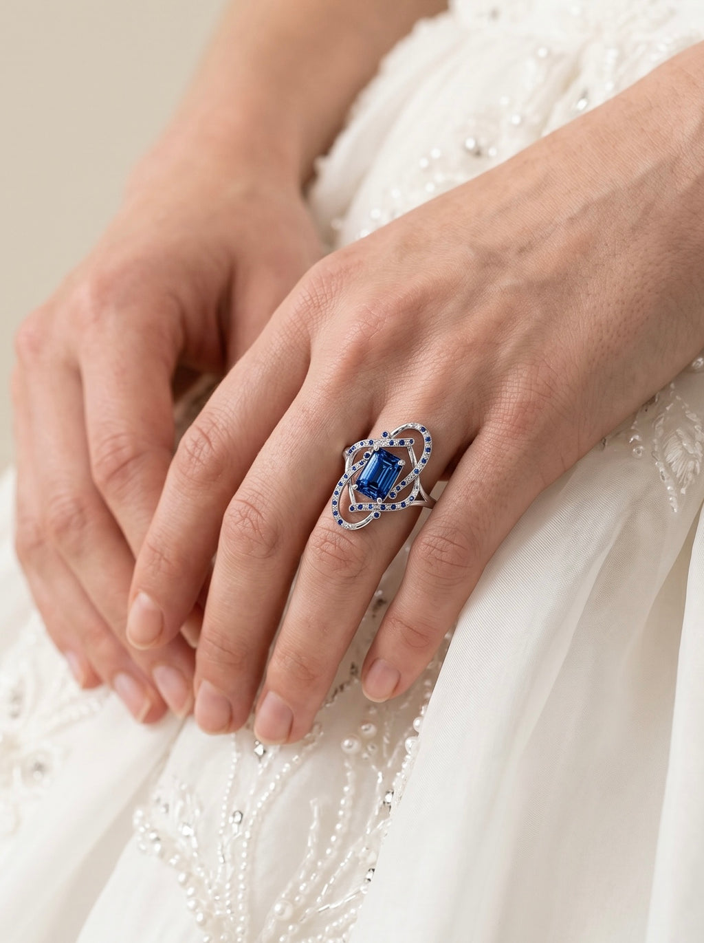 The Midnight Ribbon ring
