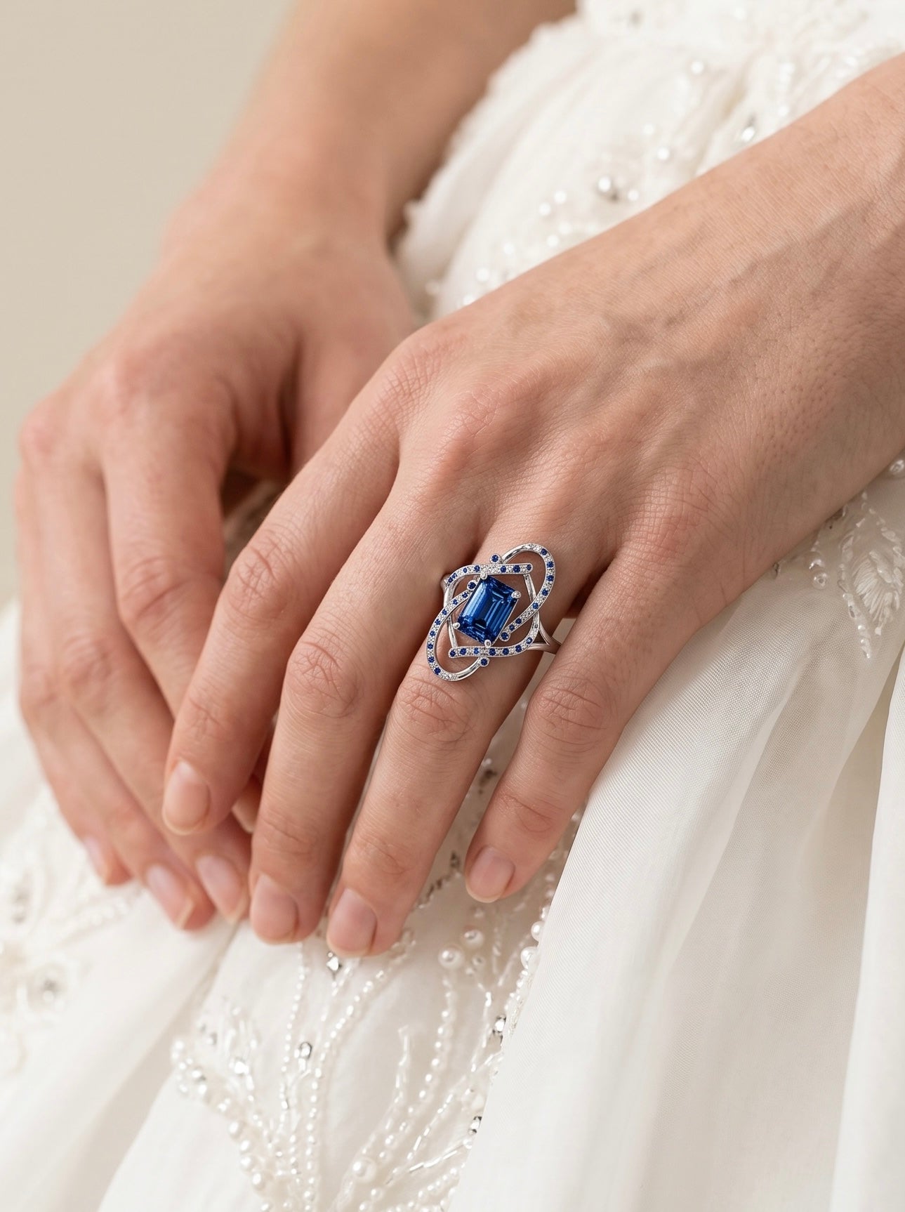 The Midnight Ribbon ring