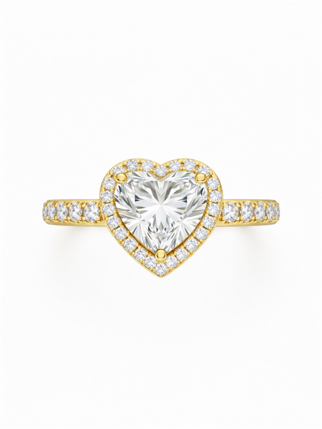 Heart Halo ring