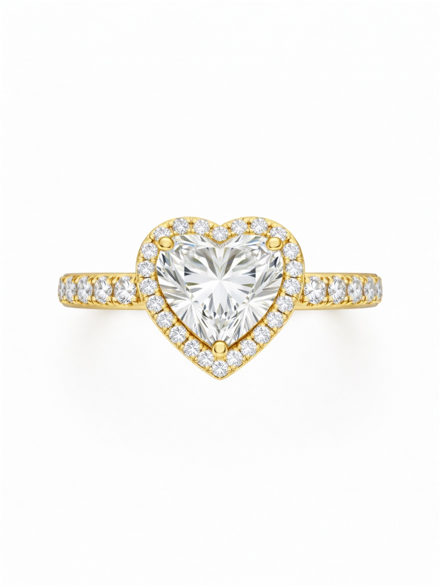 Heart Halo ring