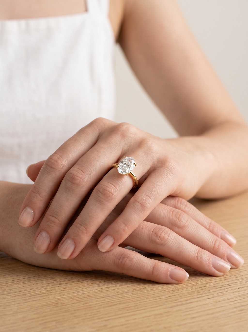 Classic Oval Solitaire ring