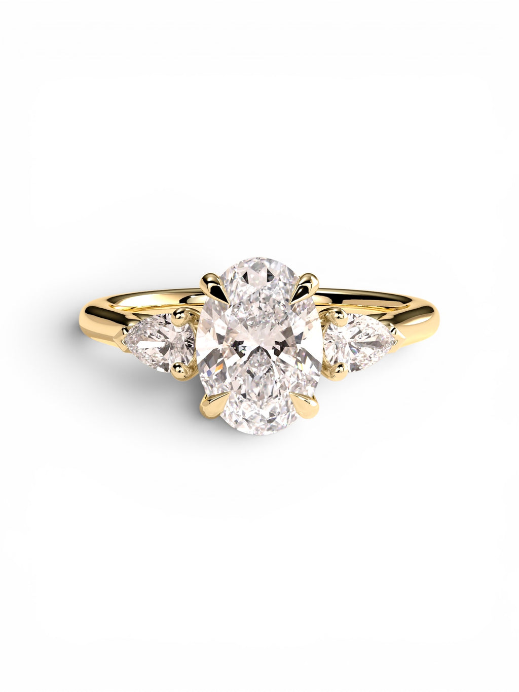 The Oval Trilogy Solitaire ring