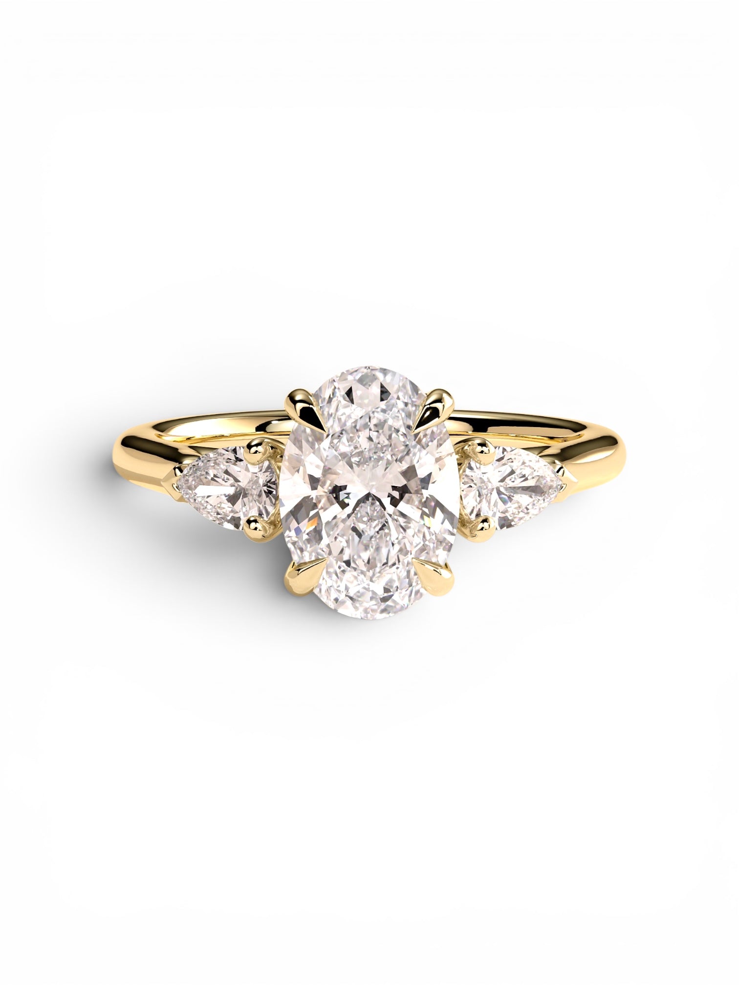 The Oval Trilogy Solitaire ring
